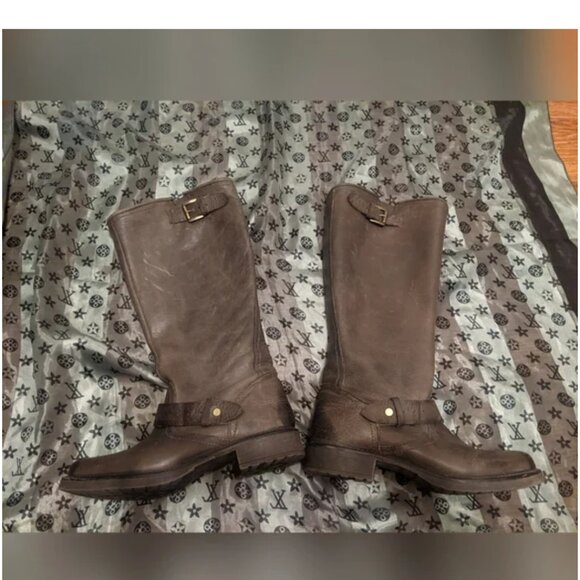 Beautiful Brown Leather boots - Like new - Wide calf - sz: 8.5 - Call it spring - Picture 3 of 4